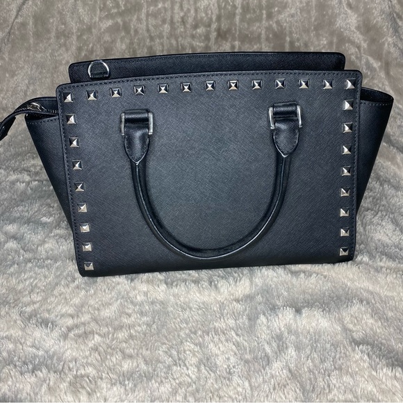 Michael Kors Black Studded Convertible - Picture 6 of 8